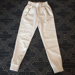 Faux Leather Joggers
